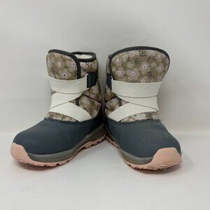 USED - Size 8M Toddler Girls Carter's Legolas Floral Pattern Winter Boots